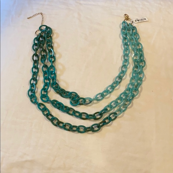 PANACEA TURQUOISE RESIN 3 STRAND NECKLACE FROM NEIMAN MARCUS - Picture 10 of 13